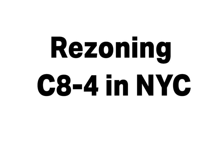Rezoning C8-4 to residential in NYC